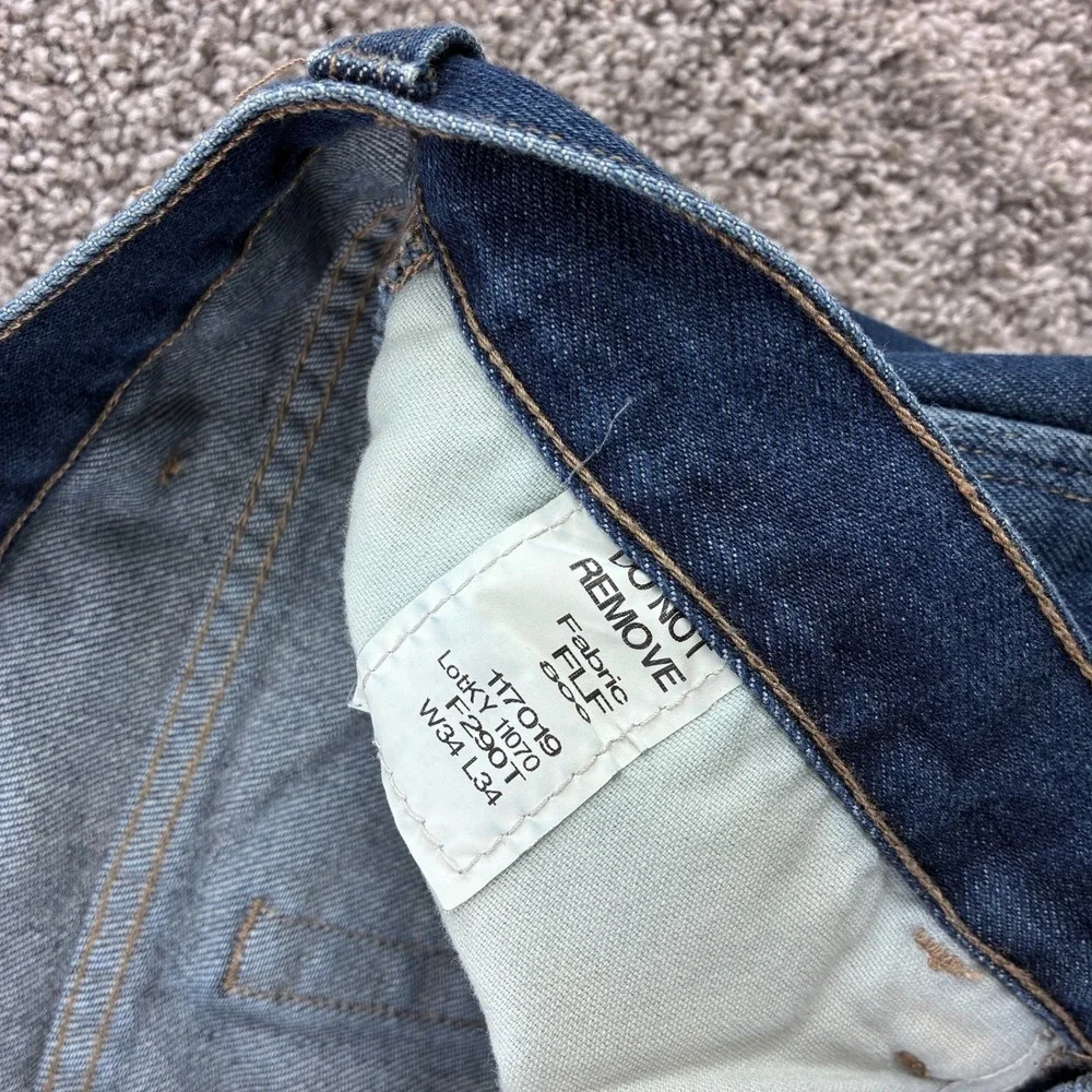 Tyndale Carpenter Jeans Mens 34x34 Blue FRMC Flame Resistant F290T USA Made